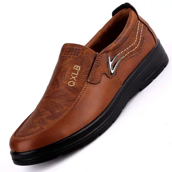 Hombres Zapatos MaS 38 -48 Hombres De Negocios Zapatos Planos Negro MarroN Transpirable Baja Hombres Formalno Zapatos Oficina De