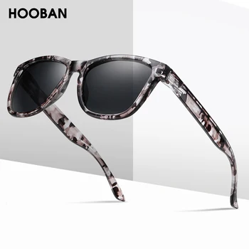HOOBAN 2020 Nov Kvadratni Moški Ženske sončna Očala Moda Prikrivanje Polarizirana sončna Očala Moški Letnik Voznika Trak Očal UV400