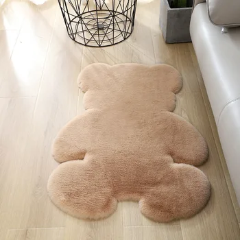 Imitacija zajec krzno materiala medvedek cartoon živali medved obliko preprogo, mat, kavč, preprogo vloerkleed tapete infantil badroom odeje