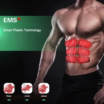 Inteligentni USB Polnilne EMS Fitnes Trener Pasu Trebušne Vaditelj Mišični Stimulator Trener Domov Telovadnici Fitnes Massager