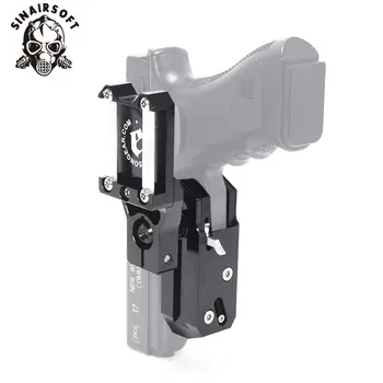 IPSC USPSA Taktično Tekmovanje Pištolo Tulec za Glock Desno Roko Aluminija Pištolo Vstavite Tulec, Paintball Oprema