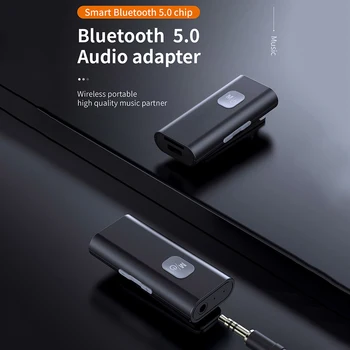 Jack, Bluetooth 5.0 Avdio Sprejemnik SR11 3,5 mm TF Kartice Proste Roke, Ac w/ Posnetek za Urad, ki Skrbi Računalniške Potrebščine