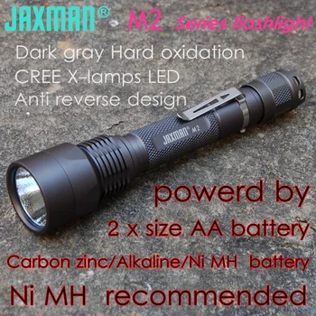 JAXMAN M2 2AA LED svetilko, baklo luči uporabo AA LR6 UM3 baterije brezplačna dostava
