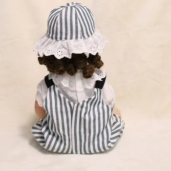 JINGXIN Princes 45 cm Prerojeni Bebe Lutka Polni Silikona Curl Lase, ki so Prerojeni Lutke Otroka Ročno Kopel Predvajaj Igrače Nepremočljiva Darilo za Otroka