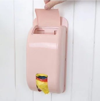 Kabinet kuhinja Vrata Visi Vrsto Smeti Vrečko Škatla za Shranjevanje Posode Plastične Wall-mounted Večnamensko Candy Barve 4 barve