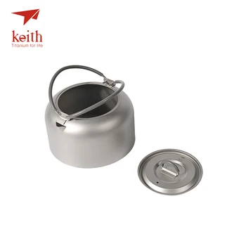 Keith Titana Prostem Kampiranje Vode Lonec Z Zložljiv Ročaj Pohodništvo Potovanja Piknik Kava Čaj Lonec za Kuhanje Posoda 1 L 130 g