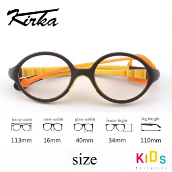 Kirka Moda Optičnih Očal Okvir Otroci TR90 Prilagodljiv Očala Okvir, blagovno Znamko, Design Otrok Kratkovidnost Oči Očala Okvirji Dekleta