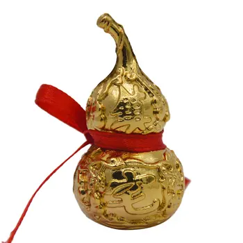 Kitajski Feng Shui Retro Barve, Tai Chi Wu Lou Lu Hu Miniaturas Bakrovih Zlitin Gourd Amulet Dom Dekoracija Dodatna Oprema Letnik S