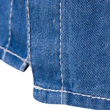 KLV dolgimi rokavi moški majice Jeansa, moške bluzo Jeseni Priložnostne tunika men ' s Slim Fit Jeansa, Bombaža z Dolgimi Rokavi Top Bluzo