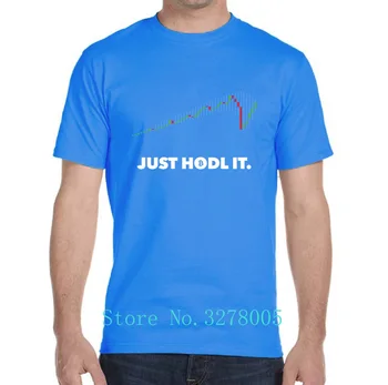 Kostum moška T-Shirt Dihanje Samo Hodl Je Za Moške Novost Camisetas Hombre Poletje Bitcoin Euro Velikost Cryptocurrency Hiphop