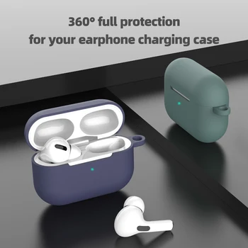 KUULAA Slušalke Primeru Za AirPods Pro Silikonski Pokrov Brezžične Bluetooth Slušalke Za Letalski Stroki Zaščitna Torbica Za AirPod 3 Zadevo