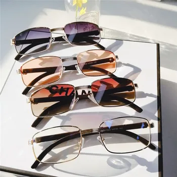 Kvadratni Steampunk sončna Očala Ženske, Nove Luksuzne blagovne Znamke Oblikovalec Majhne Očala Moških Vintage sončna Očala Pravokotnik Očala UV400