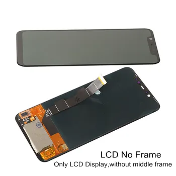 LCD-Zaslon za Xiaomi Mi 8 Mi8 Original Amoled zaslon Lcd Podporo Prstnih Odklepanje Zaslona Zamenjava za Mi 8 M8 Globalni Prikaz
