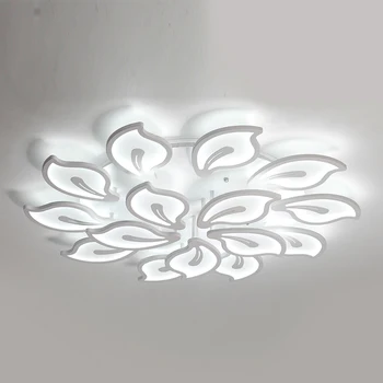 LED Lestenec Svetilka Moderne Modni Dom Dekoracijo Bele Stropne Luči za dnevno Sobo, Spalnico, Kuhinjo, Akril Razsvetljave Držalo