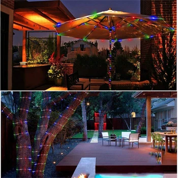 LED Trak Svetlobe garland prostem vrt nepremočljiva led sijalka rgb neon traku skladbe ledu za novo leto, poročni dekoracijo počitnice