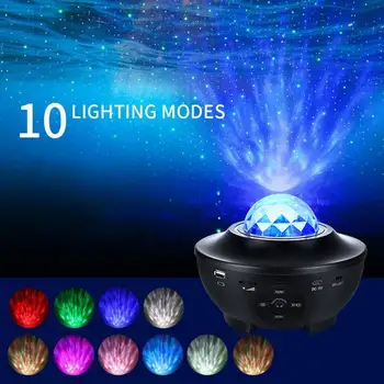 LED Zvezdnato Noč Lahka Glasba Zvezdnato LED Projektor Lahka Bluetooth Projektor Zvok-Vključi Projektor Svetlobo Žogo Lučka Dropship