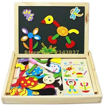 Lesene uganke za otroke, da se naučijo blok čudovito stranicami magnetni risalno desko učenje in izobraževanje orodja Igrače