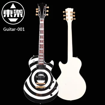 Leseno ročno izdelan Miniaturni Zakk Wylde Bullseye LP Kitara Prikaz Modela kitara-001, z torbico in Stojalom (Ne Dejanske Kitaro!)