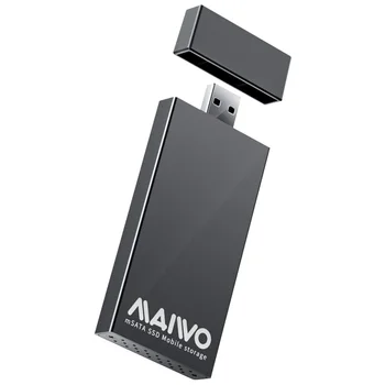 MAIWO 5Gbps USB 3.0 za mSATA SSD Zunanje Ohišje Aluminij Zlitine Prenosni Mobilni ssd Pogona Podporo 30x30mm 51x30mm SSD