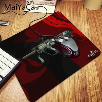 MaiYaCa CS POJDI AK47 pištolo Urad Miši Igralec Mehko Mouse Pad gaming mouse pad Velike Zaklepanje Edge Tipkovnica Tabela Kritje za Dota