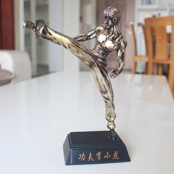 Marec Bruce Lee je Boks Kralj v Hong Kongu in fitnes soba okraski Soba Dekoracijo lutka