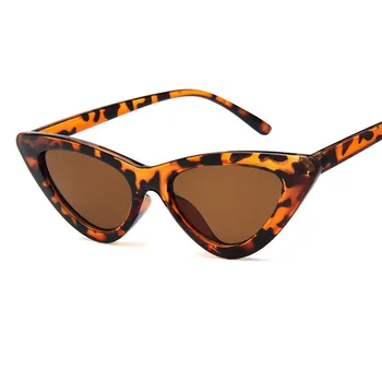 Mačka oči, odtenek za ženske modni sončna očala blagovne znamke ženska vintage retro trikotni cateye očala oculos feminino sončna očala Seksi