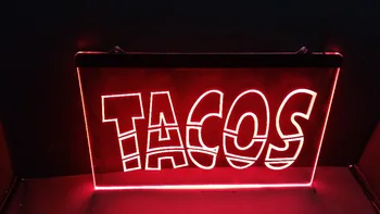 Mehiški Tacos Reklame schild Neon Znak Človek Jama Objave Avto Koncesijske Spalnica