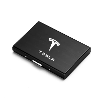 Moda Aluminija RFID Antimagnetic Tipko Primeru Kreditne Kartice Slim Blokiranje Imetnik Primeru Za Tesla Model 3 Model X Model S Model Y