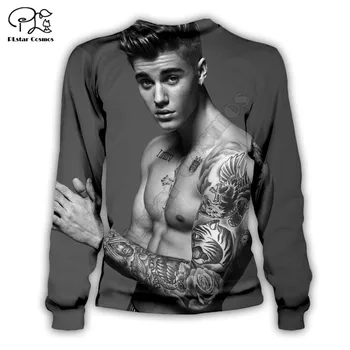 Moda Justin Bieber hoodies 3D natisne Majica Hoodie Harajuku Jeseni Ulične ženske sovražnik moških Priložnostne Trenirko slog-3
