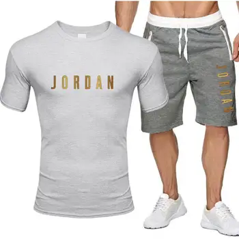 Moške Jordan 23 pismo natisne Majica hlače poletne moške nezakonitih T-shirt hlače priložnostne obleko športna moška oblačila