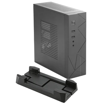 MX01 SECC Fanless Mini ITX HTPC Ohišje s 3,5-palčni Trdi Disk Zaliv in Navpično Stojalo Stopala (Black)