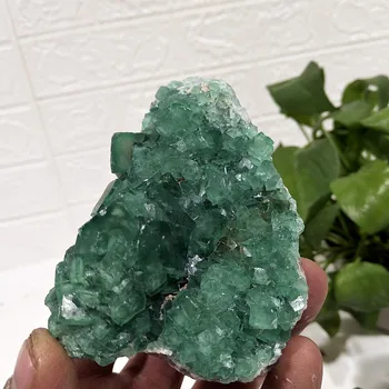 Naravna zelena fluorite kristalno Mineralnih vzorcev močno energijo kamnov domu dekorativni Zdravljenje crystal