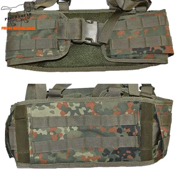 Nemčija vojske prikrivanje flecktarn master taktični boj pas trak z H ramenski trak vojaško strelivo torbica prevoznik prsih ploščad