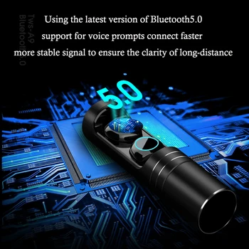 Nepremočljiva IPX7 Bluetooth 5.0 Slušalke Dvojčka Mini Brezžična Čepkov Stereo za telefon šport z mikrofonom touch kontrole