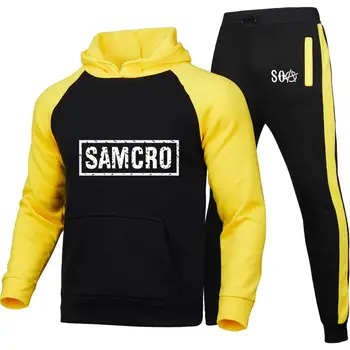 NEW Vroče TV SOA Sinovi Anarhije Cosplay Kostum Moški pulover s kapuco SAMCRO, saj visoko kakovostnega Bombaža Moške hoodie Šport