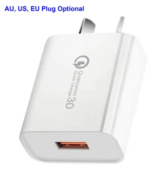 Nohon AU Plug Potovalni USB Polnilnik za iPhone, Samsung Huawei Xiaomi 18W Hiter Polnilec za Hitro Polnjenje 3.0 3A NAS, EU Telefon Steno Cargador