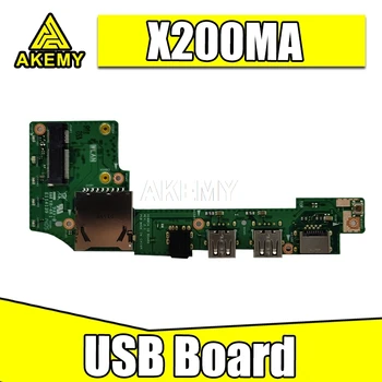 Nov Original Za Asus x200 x200C x200CA X200M X200MA USB, SD Card Reader Avdio Odbor IO_Board Rev 2.0 60NB04U0-IO1020-200