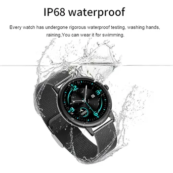 Nova E-10 Pametno Gledati Ženske IP68 Vodotesen Bluetooth Multi-Mode Šport Smartwatch Celoten Zaslon na Dotik Tracker Fitnes Android, IOS