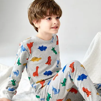 Nova Risanka Otroci Pižame Določa Čistega Bombaža Otroci Pižame Otroci Mario Jesenski Oblačila Pižamo za Fantje in Dekleta, 2-12Years