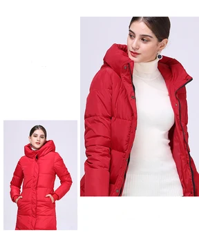 Nove Ženske velikosti zadebelitev Sustans Hooded zadrgo Bombaž oblačila Ženski Zimski Plašč