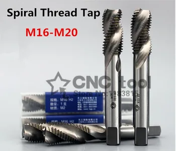 Novo 1PCS M16/M16*1/M16*1.5/M18/M18*1.5/M20/M20*1.5 hitroreznega jekla pralni pipe spirala groove pralni tapnite,Spiralna Nit Tapnite