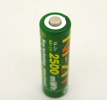 Novo kakovost 12Pcs NiZn Ni-Zn 1,6 V AA 2500mWh Baterija za ponovno Polnjenje