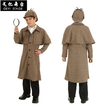 Novo Otrok otrok Sherlock Holmes Cosplay Kostume pustna Jarek Skp Cevi Lupo noč čarovnic za otroke
