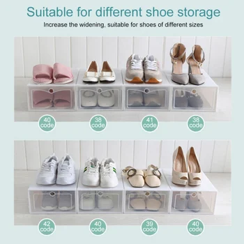 Novo Shranjevanje Čevljev Box Predal Organizator Gospodinjski DIY Čevlji Predal Delilnik Gospodinjski Pripomočki Plastično Zložljivo Čevlji Polje