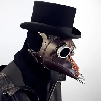 NOVO Steampunk Kuga Ptica Maske za noč Čarovnic Kuga Zdravnik Cosplay Prop Gothic Kopalke Dodatki nastopov stranka dobave