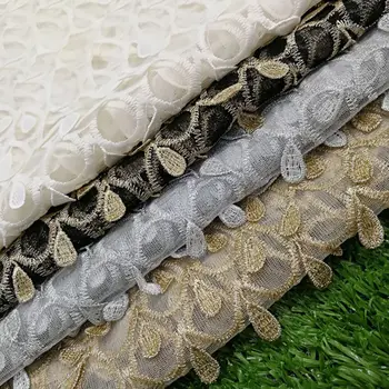 Novo Vezene čipke tkanine obesek plavajoče cvet za DIY design obleko tkanine oblačila modni neto tkanine MF57