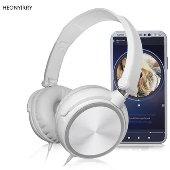 Novo Žične Slušalke Z Mikrofonom Nad Uho Slušalke Bas Hi-fi Zvok Glasbe v Stereo Slušalke Za iPhone Xiaomi Sony Huawei PC