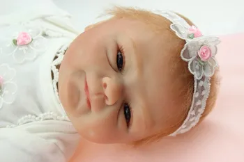 NPK 43 CM Pravi Silikon Telo Dekle Prerojeni Baby Dekle Lutka Igrače Realne Novorojenčka Princesa Dojenčki Modne Lutke Igrače Bebes, ki so Prerojeni
