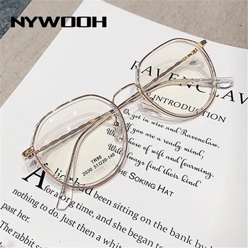 NYWOOH -0 1.0 1.5 2.0 2.5 3.0 do 6.0 Končal Kratkovidnost Očala Ženske Kovinski Poligon Pregleden Očala Moških Kratkovidan Očala