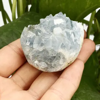 Od 70-100 G Naravnih Modra Celestite Quartz Crystal Grozdov Geode Vzorcu Doma Dekor